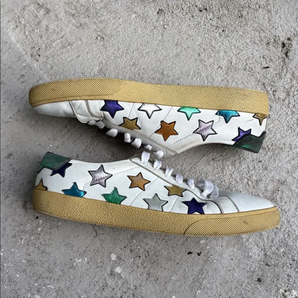 Saint Laurent multicolored Star Court classic sneakers - Picture 2 of 10